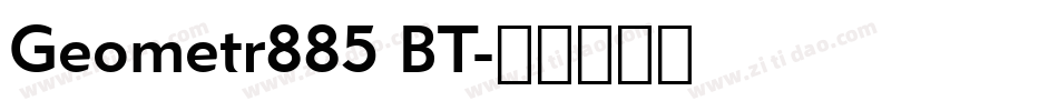 Geometr885 BT字体转换